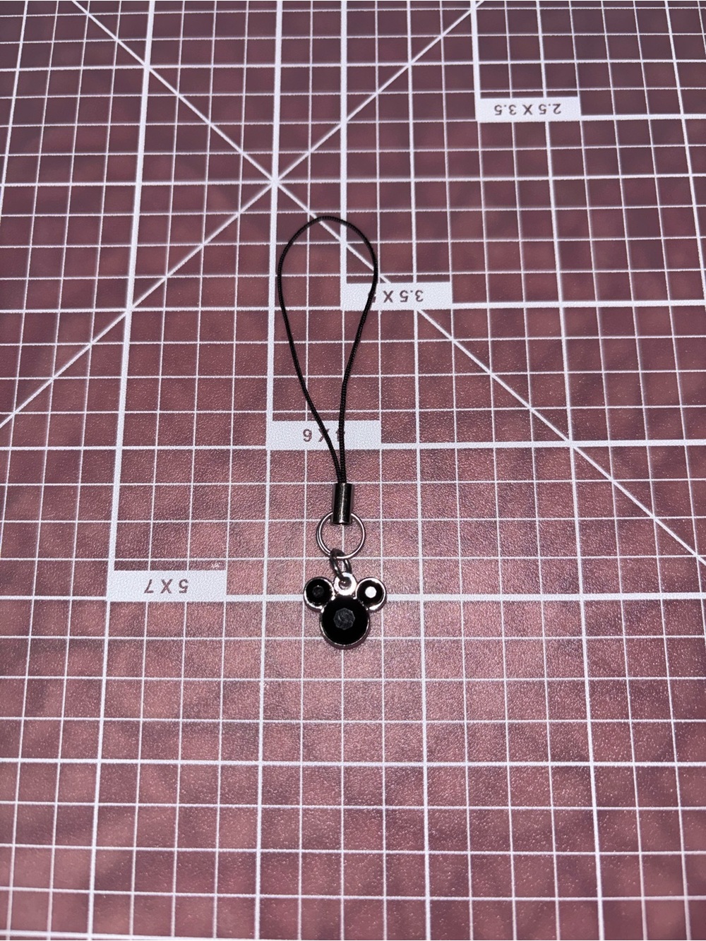 Handmade Mickey Ears Phone Charm
